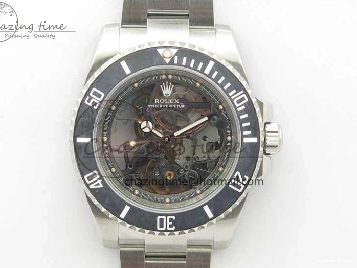 0224 Durable Andrea Pirlo Project Skeleton Submariner SS VRF Best Edition on SS Bracelet SA 2985